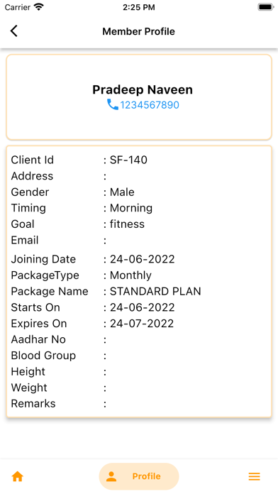 Spartan Fitness Club Screenshot
