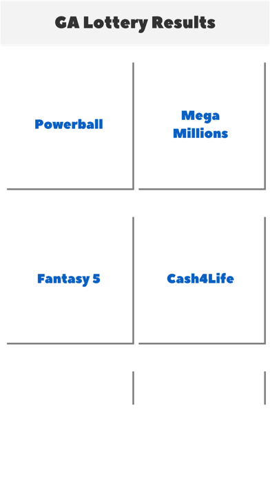 GA Lotto Results Screenshot