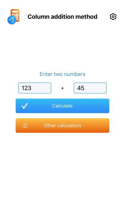 Column addition method