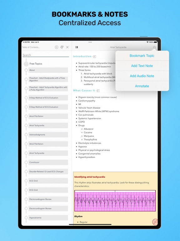ECG Interpretation: Pkt Guide iPad screenshot 8 - Medical app