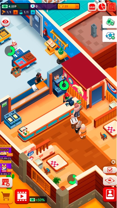 Idle Burger Empire Tycoon—Game Screenshot