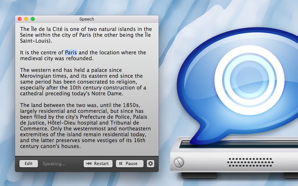 #1. Speech (macOS) 게시자: devserahug