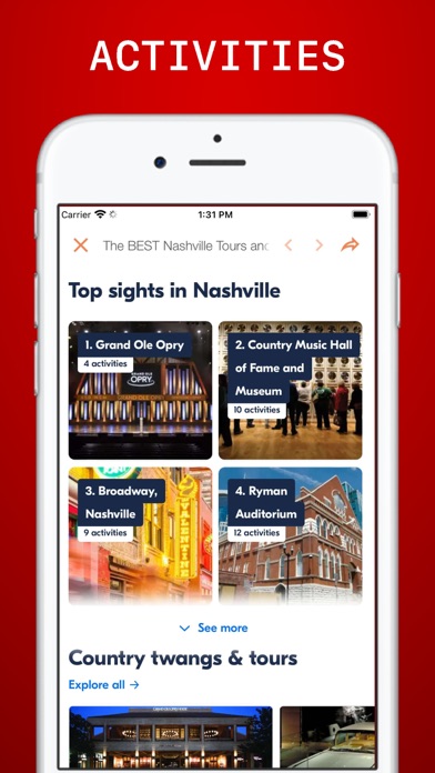 Nashville Travel Guide Offline Screenshot