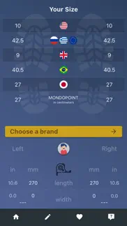 shoe size meter - feet length iphone screenshot 2