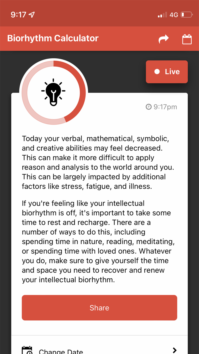 Biorhythm Calculator
