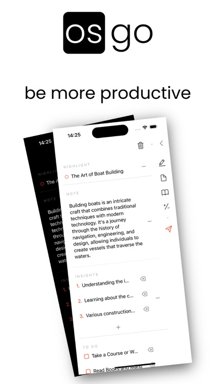 os go: Simple Notes & Lists