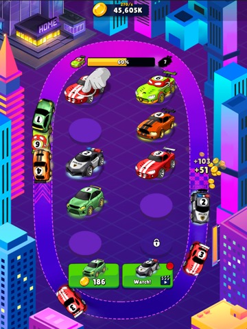 Merge Neon Cars - Merging gameのおすすめ画像2