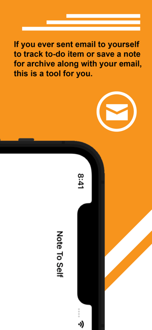 Note To Self: quick self-email Screenshot