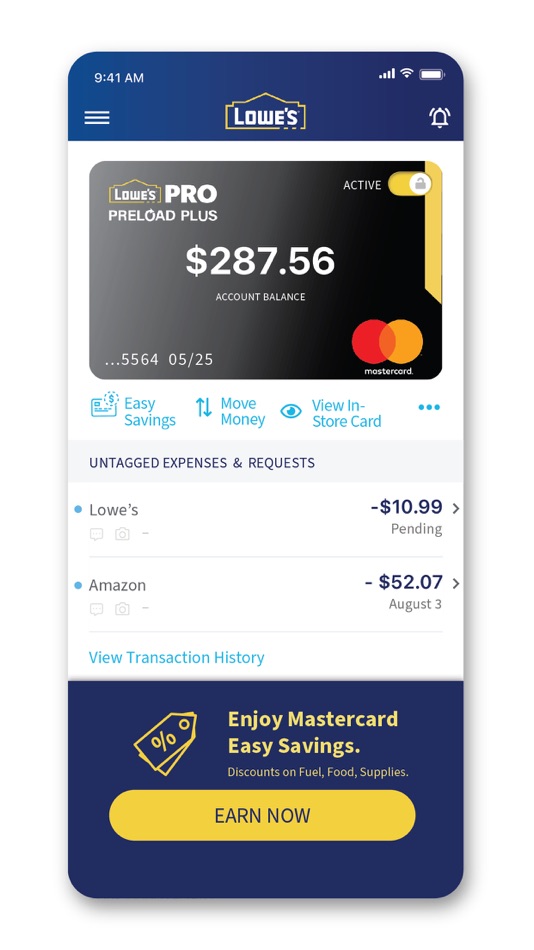 #4. Lowe’s Preload PLUS (iOS) 由: Prepaid Technologies
