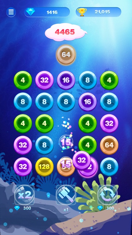 Bubble 2048: Ocean Match screenshot-5