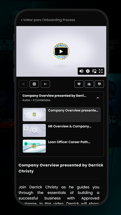 Approved Mortgage Training Screenshot
