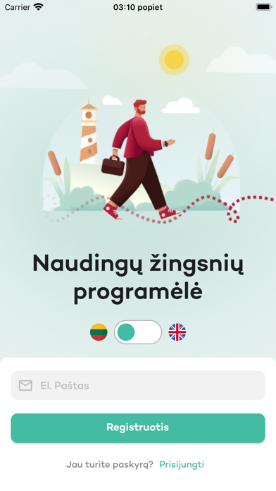 Walk the Walk app Screenshot