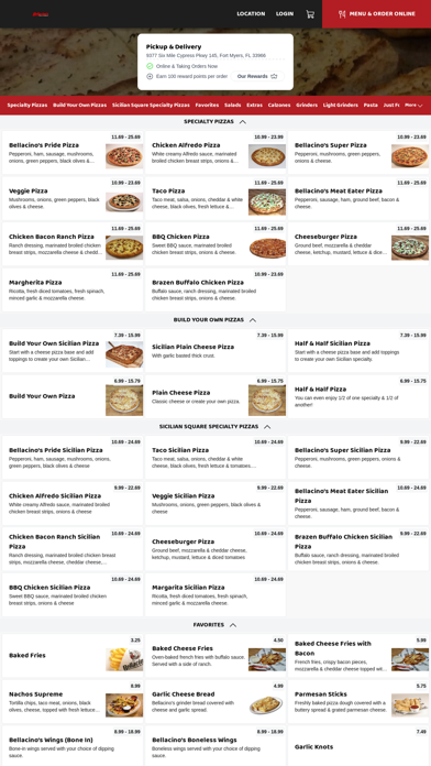 Bellacino's Pizza & Grinders Screenshot