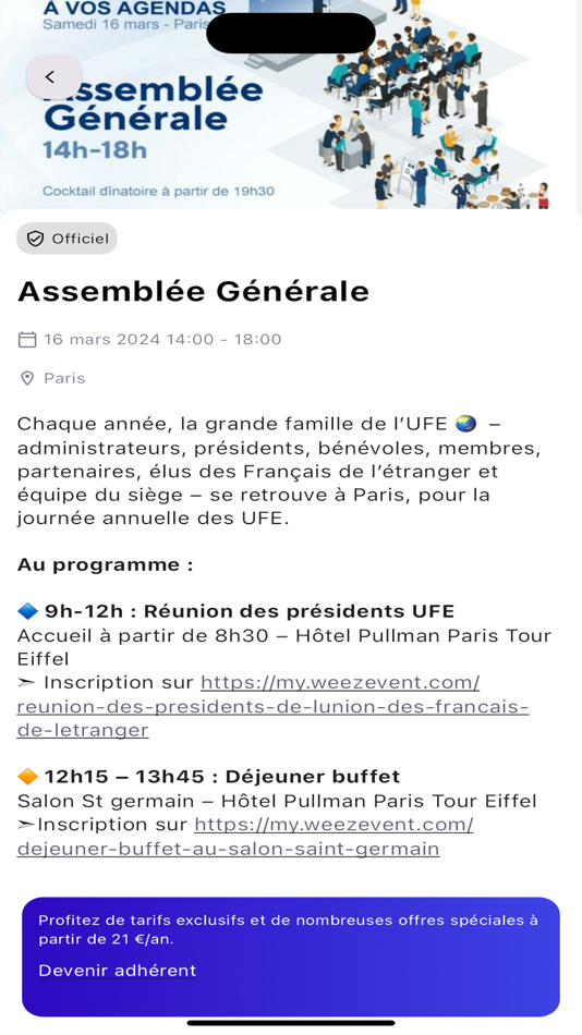 #3. UFE Monde (iOS) 由: Union des Français de l'Etranger