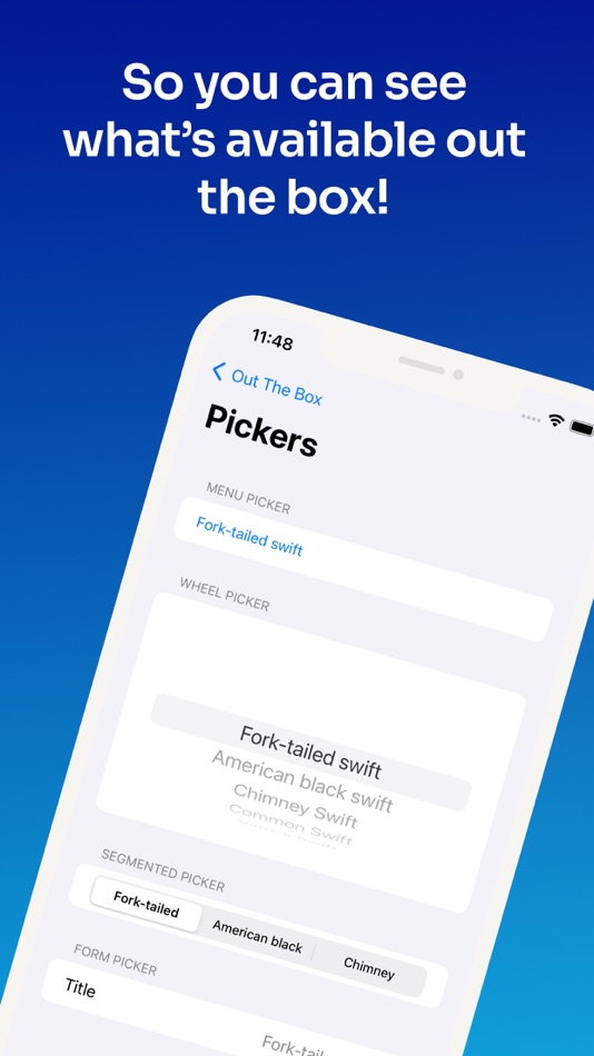 #2. Out The Box: SwiftUI Catalogue (iOS) Podle: Tessa Grafen