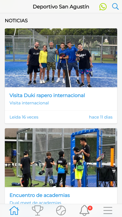 San Agustín Pádel Screenshot