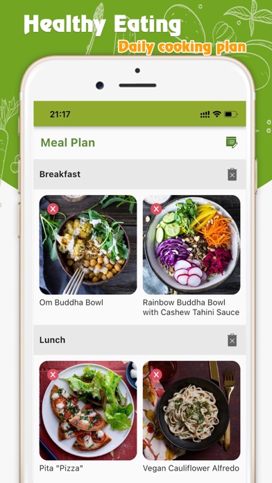 Healthy Eating - Meal Planner Screenshot