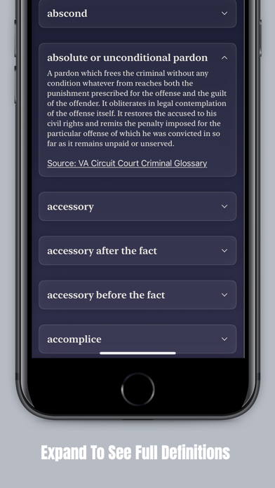 Screenshot #3 pour Legal Terms: Law Dictionary