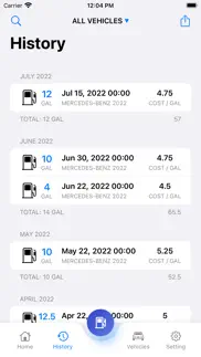 refuel - fuel expense tracker iphone screenshot 3