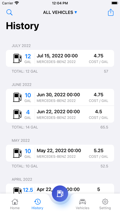 Refuel - Fuel Expense Tracker Screenshot