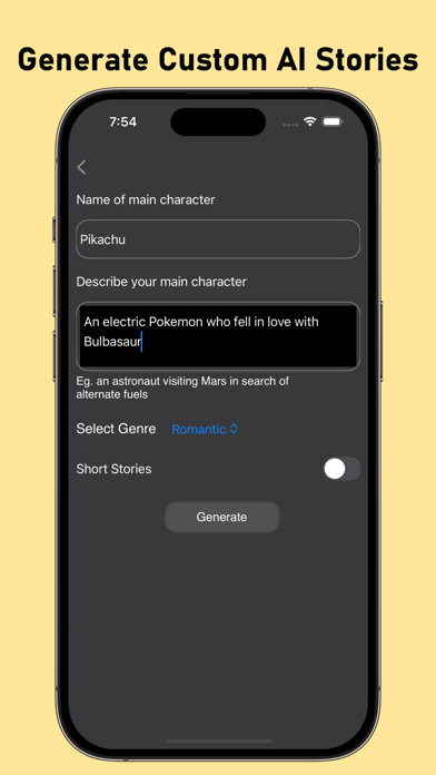 Novel Writing, AI Story Writer Screenshot