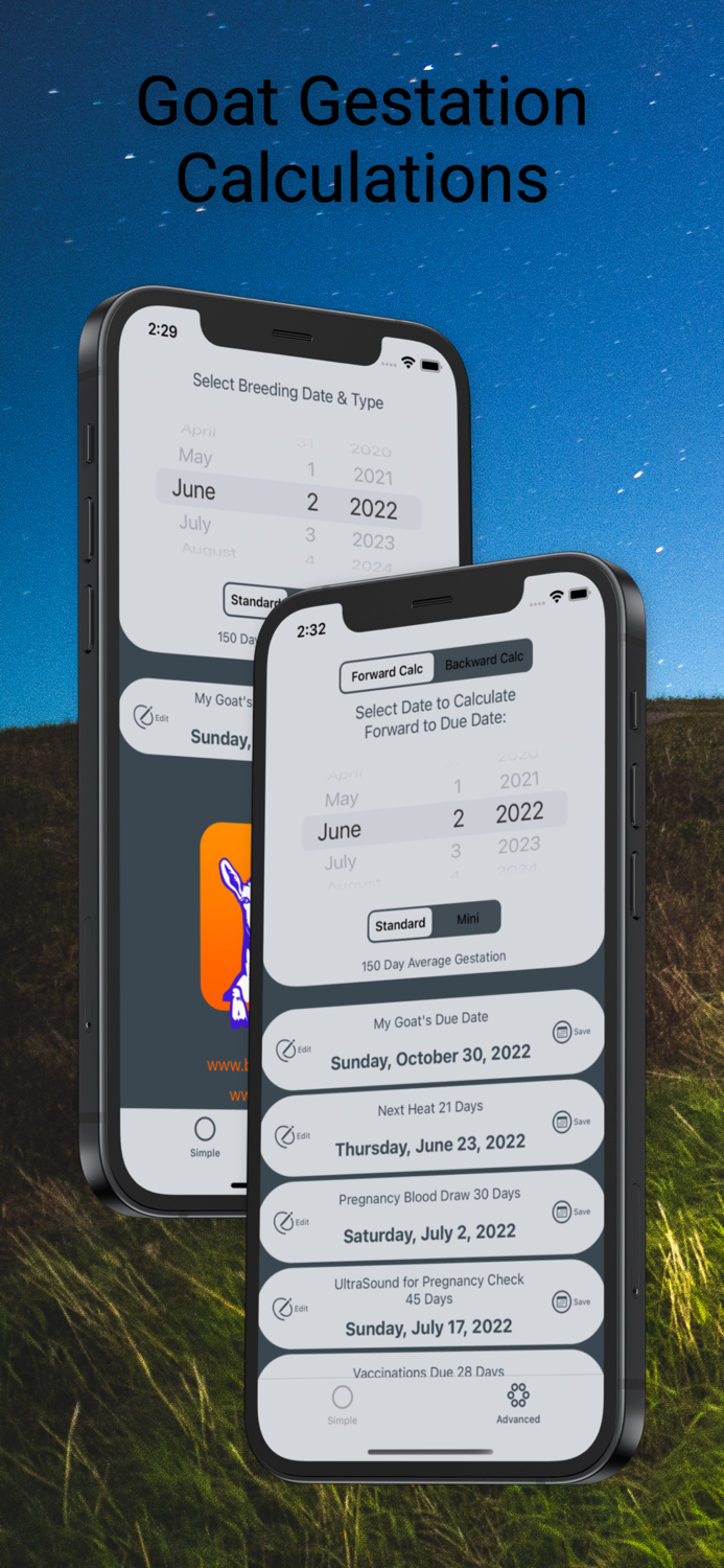 Goat Due Date Calculator