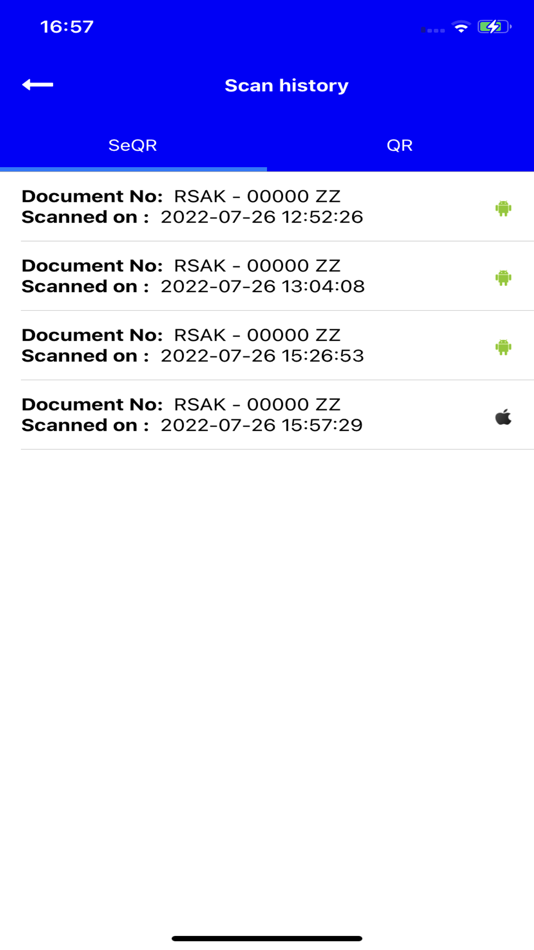 #4. SGRSA SeQR Scan (iOS) 由: SECURITY SOFTWARE & SOLUTIONS LLP