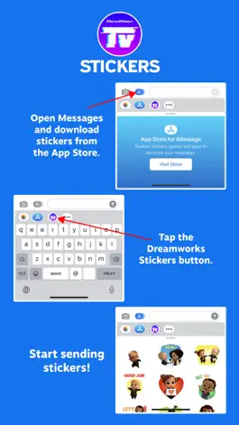 Game screenshot DreamWorks TV Sticker Pack mod apk