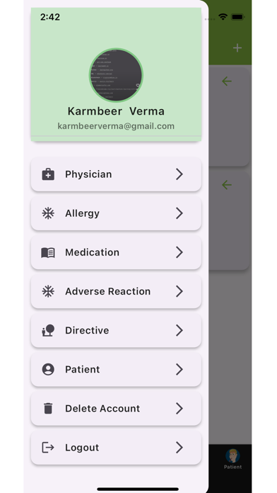 MedChartApp Screenshot