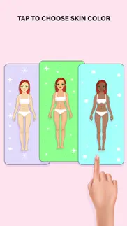 dress up paper doll: diy games iphone screenshot 3