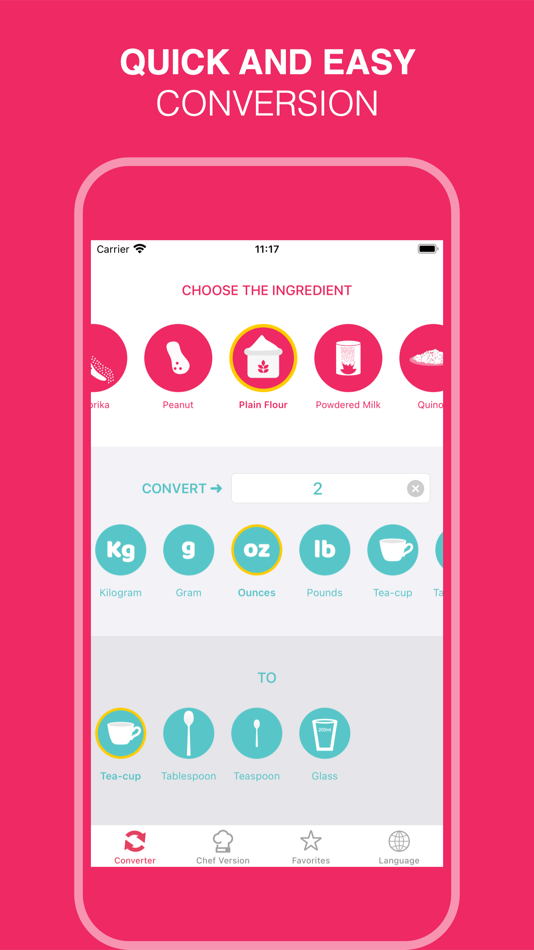 #1. KitCon - Culinary converter (iOS) 由: Cristian Feldes