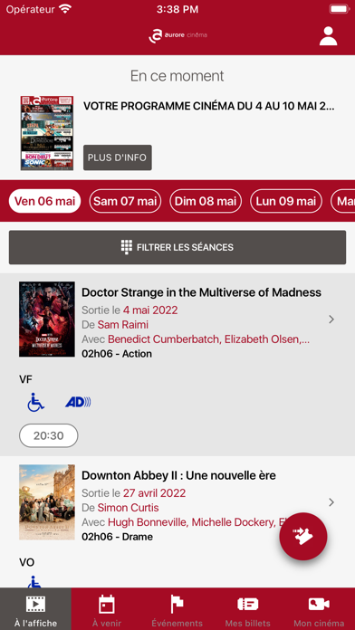Aurore Cinéma Screenshot