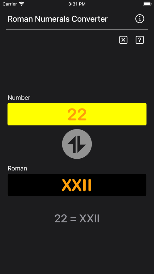 #3. Roman Numerals Converter Plus (iOS) By: Heng Jia Liang
