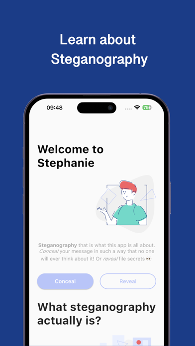 Stephanie - Steganography app Screenshot