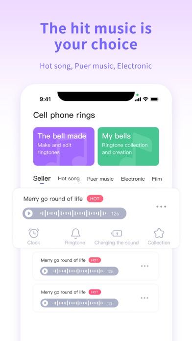 Ringtones hd-the ring app Screenshot