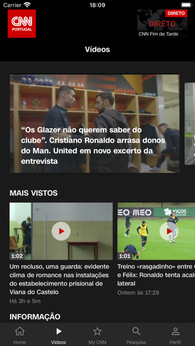 CNN Portugal Screenshot