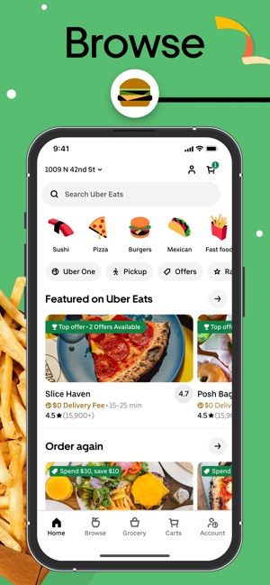 Uber eats free delivery now shop