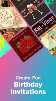 invitation maker: card creator iphone screenshot 2