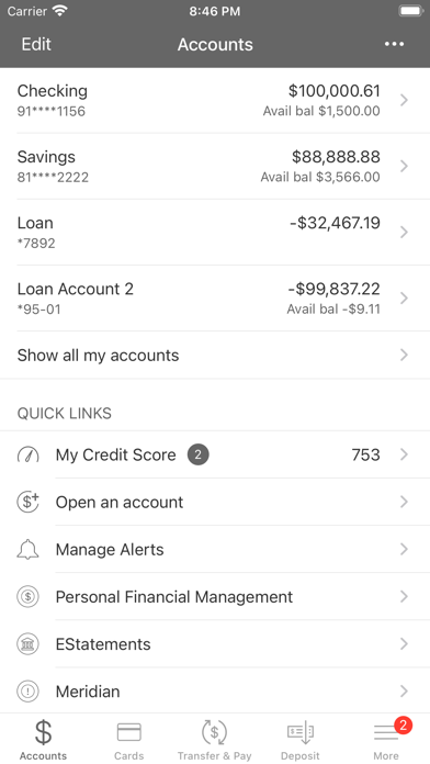 Altoona Area Employees FCU Screenshot