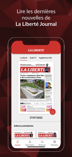 La Liberté journal dans l'App Store