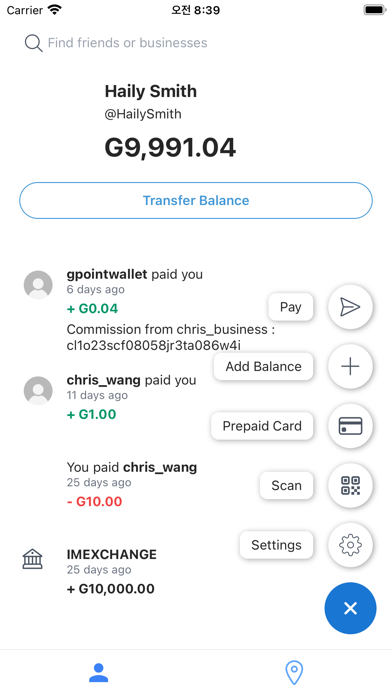 GPoint Wallet Screenshot