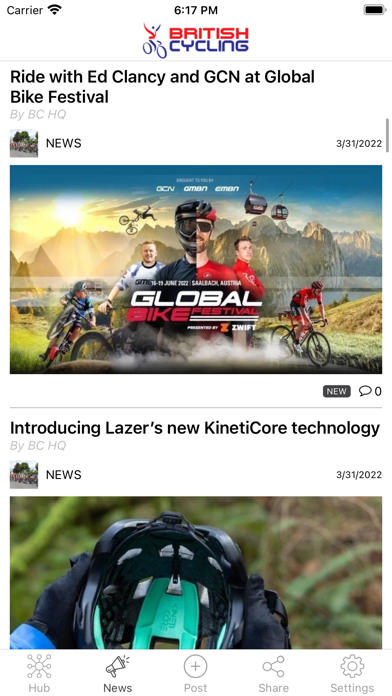 ClubHubz Cycling Screenshot