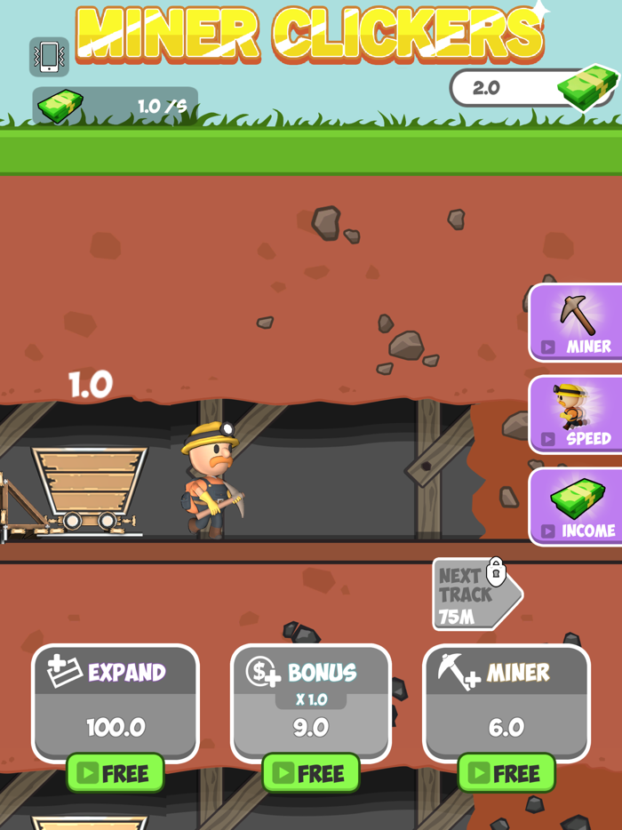 Miner Clickers Gold  Gem