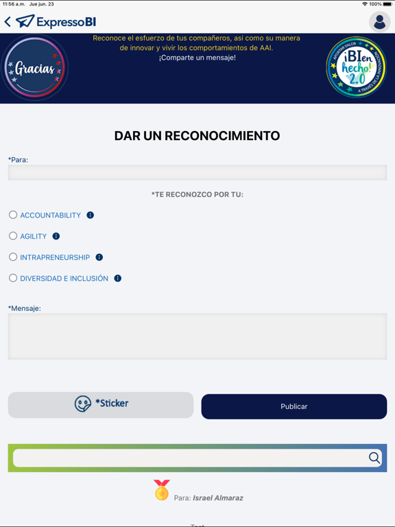 App screenshot