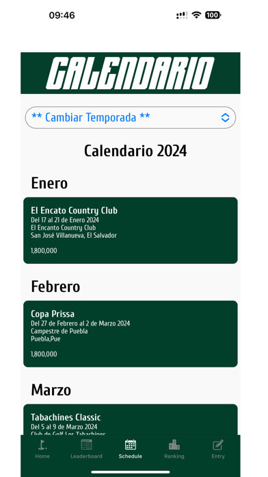 Gira de Golf Profesional MX Screenshot