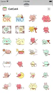 cat cat 4 stickers pack iphone screenshot 3