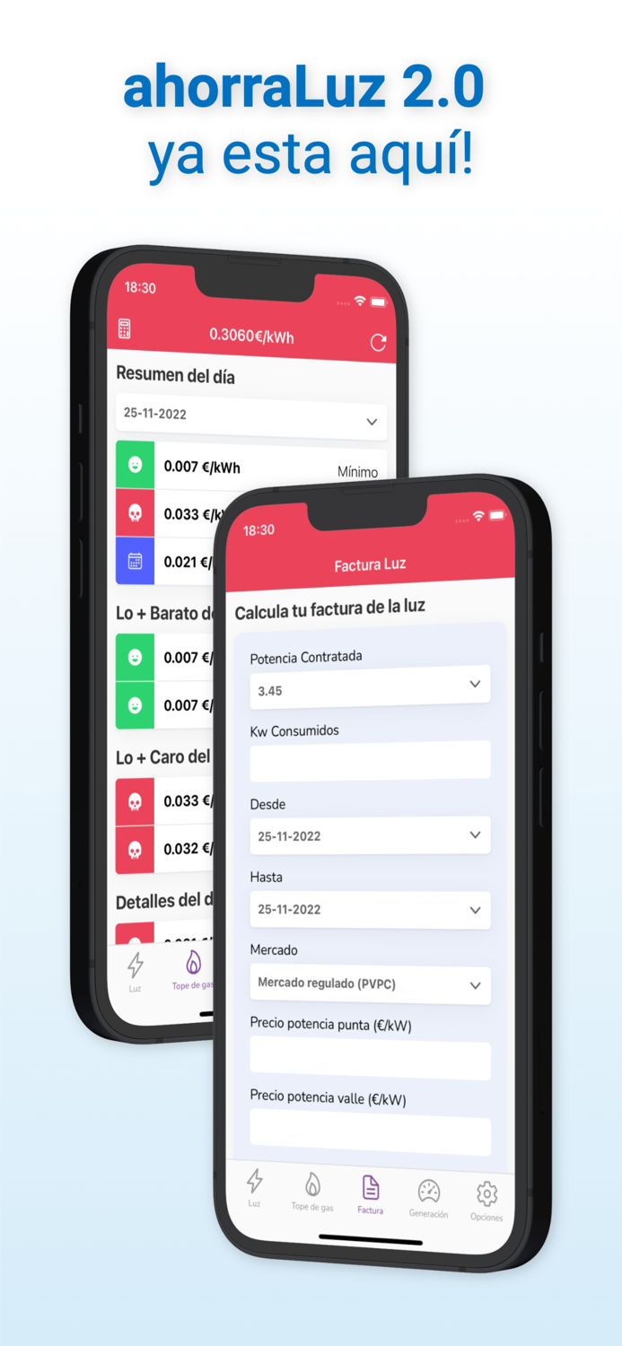 Precio Luz España - ahorraLuz