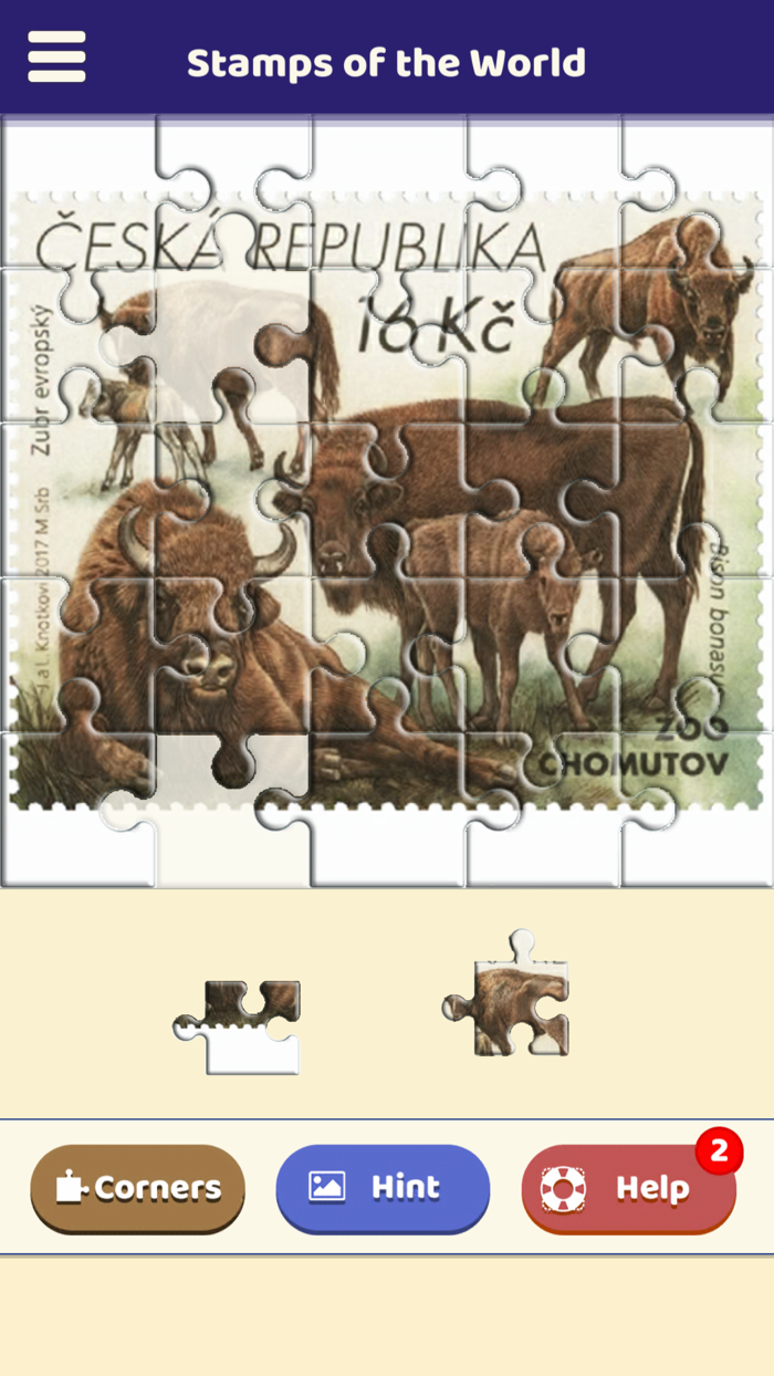 Stamps of the World Puzzle