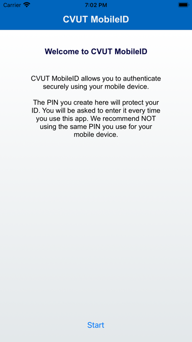 CVUT MobileID Screenshot