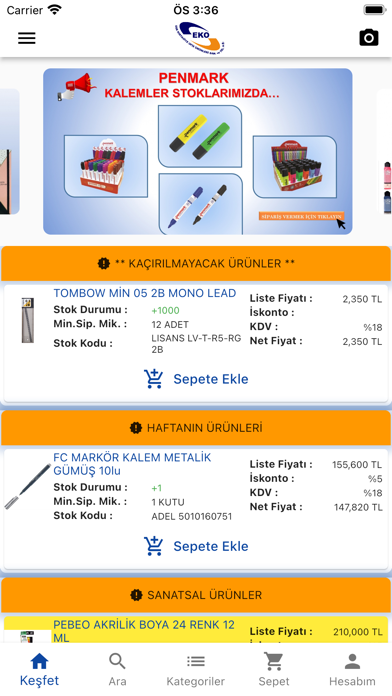 Ekofis B2B Screenshot